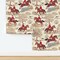 Horses Hunting Fox Hunt Toile English Countryside Rustic Traditional Classic Hunt Equestrian Custom Pre-pasted Wallpaper by Spoonflower Pre-Pasted Wallpaper 2FT Wide